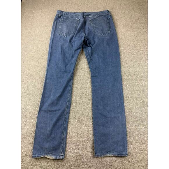Rag And Bone Jeans Men Size 34 Standard Issue Fit 2 Slim Leg Made In USA Blue - Picture 2 of 11